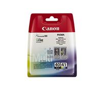 Canon PG40 & CL41 - Pack de 2 Cartuchos de Tinta Original, Negro, Color