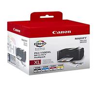 Multipack Canon 1500XL 4 Cartuchos Alta Capacidad Negro Amarillo Cian Magenta