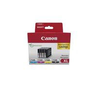 Canon PGI-2500XL, Cartuchos de Tinta Original, Multipack, 4 Cartuchos de Tinta Independientes, Color Negro, Magenta, Cian, Amarillo, Compatible con Impresoras de Inyección de Tinta MAXIFY