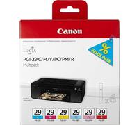 Canon PGI-29 CMY/PC/PM/R Multipack - Yellow, cyan, magenta, red, photo cyan, pho