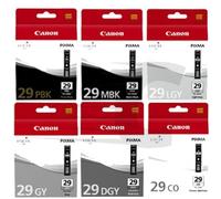 Canon PGI-29 Pack MBK/PBK/DGY/GY/LGY/CO