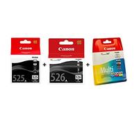 Canon PGI-525+CLI-526 5 Cartuchos de tinta original PGBK/BK/C/M/A para Impresora de Inyeccion de tinta Pixma MX715-MX885-MX895-MG5150-MG5250-MG5350-MG6150-MG6250-MG8150-MG8250-iP4850-iP4950-iX6550