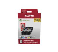 Canon + 10x15 cm Fotopapier 50 Blatt Value Pack negro / cian / magenta / amarillo / Gris Original PGI-530+CLI-531