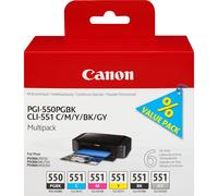 CANON PGI-550/CLI-551 Multipack 6 Tintas Valor NO BLISTER