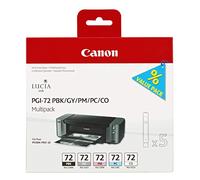Canon Tinta PGI-72 Pack ahorro 5 cartuchos PBK/PM/PC/GY/CO Original para Pixma PRO10/PRO10S