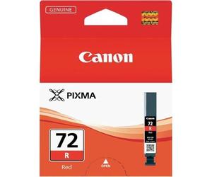 Canon PGI-72 R cartucho de tinta Rojo - Cartucho de tinta para impresoras (Rojo, Canon PIXMA PRO-10, Inyección de tinta, Rendimiento estándar, 10x15cm, ISO/IEC 24734, 5-95%)