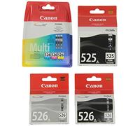 Canon PGI-525 Black & CLI-526 Black Cyan Magenta Yellow Grey Bundle Pack