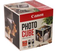 Canon Photo Cube con cartuchos de tinta PG-560 y CL-561 + papel fotográfico Brillo II PP-201 13 x 13 cm (40 hojas) - Creative Pack, Rosa