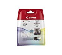 Canon PG-510/CL-511 cartucho de tinta 2 pieza(s) Original Rendimiento estándar Negro, Cian, Magenta, Amarillo
