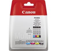 Canon Cartucho de Tinta Original CLI-571 Multipack Gris (4 Unidades)