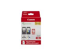 Canon + 10x15 cm Fotopapier 50 Blatt Value Pack negro / varios colores Original PG-560XL+CL-561XL