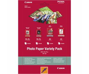 Canon VP-101 Photo Paper Variety Pack A4 y 10x15cm 4x5 Hojas