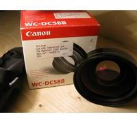 Canon WC-DC 58 B - Conversor de gran angular para cámaras Canon PowerShot A650 IS/G6/G7/G9 (0.75x), negro