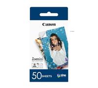Papel fotográfico - Canon 3215C002, Para Canon Zoemini, Adhesivo, 50 impresiones, Blanco