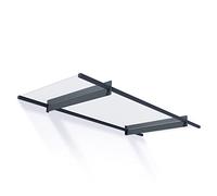Marquesina para puerta Nancy (205,5 x 94 x 14 cm, Gris antracita)