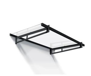 Canopia by Palram Marquesina para Puerta Bremen 1500 Marquesina para Puerta, protección contra la Lluvia y el Sol para el hogar, (Claro)