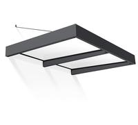 Canopia by Palram Marquesina para Puerta Sophia XL 2000 Marquesina para Puerta, protección contra la Lluvia y el Sol para el hogar, (Gris - Blanco ópalo)
