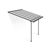 Canopia by Palram Pérgola Sierra 3X3.05 de Aluminio y Policarbonato, Moderna y Elegante, para Cubrir una Terraza Todo el Año (Gris Claro)