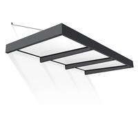 Canopia by Palram Sophia XL 3000 - Toldo para Puerta (140 x 286 cm), Color Gris y Blanco