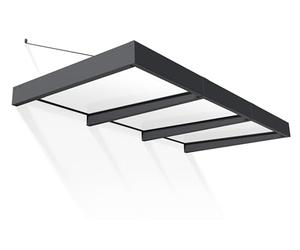 Canopia by Palram Sophia XL 3000 - Toldo para Puerta (140 x 286 cm), Color Gris y Blanco