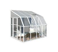 Canopia by Palram Sunroom - Invernadero (8 x 8 cm, protección Solar, 257 x 260 cm, Placas de policarbonato y Aluminio), Color Blanco