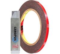 CANOPUS 3M Cinta Adhesiva Doble Cara VHB 5952, Fuerte, Impermeable, para Tiras LED y Decoración Externa, Negro