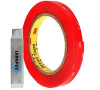 CANOPUS 3M Cinta De Doble Cara Extrafuerte Transparente 3M VHB 4910 (6,35mm x 3m), Impermeable 3M Cinta Adhesiva Doble Cara Para Tiras LED, Para Decoración del Hogar, Exteriores