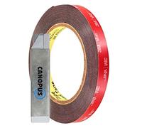 CANOPUS 3M Cinta De Doble Cara Extrafuerte VHB 5952 (12,7mm x 4,5m), Impermeable 3M Cinta Adhesiva Doble Cara 3M Para Tiras LED, Adhesivo de montaje para decoración del hogar, Exteriores, Negro