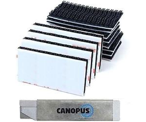 CANOPUS 3M Dual Lock SJ3550,16 PZ, 25,4mm x 50mm, Impermeable Almohadillas Autoadhesivas de fijación, Cinta de Cierre Autoadhesiva, Tiras para Colgar Cuadrostele