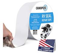 CANOPUS Cinta Butilo, 5 cm x 15 m, para RV, Caravana, Camping Car, Blanco,