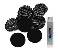 CANOPUS Dual Lock SJ3550 CF Extra Fuerte Redondo 23mm -Diá 16PZ Impermeable Almohadillas Autoadhesivas de Fijación para Telepeaje, Colgar Cuadros; Para Pared, Metal, Madera, Plástico, Vidrio, Negro