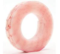 CANOPUS Dual Lock SJ3560 Extra Fuerte (25,4mm x 1m), Cinta Adhesivo de Cierre y Fijación Recerrable Tiras para Colgar Cuadros, Tiras Adhesivas de Marco de Foto, Ataduras de Cable, Transparente