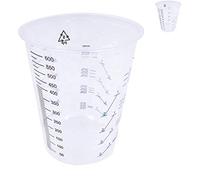 CANOPUS Profesional Mezcla Pintura Vasos 25PC 600cc Vasos Mezcladores de Plastico para Epoxi y Resina Vaso Pintura, Medidor Pintura Mezcla Para Proyectos de Arte, Coche, Vasos Medidores Pintura