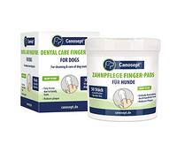 Canosept Toallitas De Limpieza De Dientes Para Perros 50 Piezas - Cajas De Dedos Para Una Práctica E Intuitival Impieza Dental Eficaz, Cuidado Dental, Higiene Bucal - Ayuda Contra El Mal Aliento