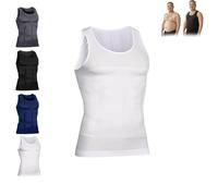 Canotta Modellante Selure Da Uomo, Canotta A Compressione Selure Da Uomo, Gilet Modellante Per Un Corpo Perfetto, Aiuta Con La Postura, Uso Quotidiano E Sportivo (Blanco,S)