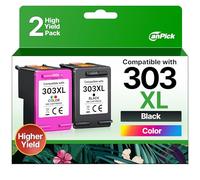 CanPick 303 XL Cartuchos de Impresora Multipack Reemplazo para HP 303 Cartuchos de Impresora Negro y Color para HP 303XL para HP Envy Photo 6230 Cartuchos 7830 6232 6220 7134 6234 Tango X (color negro