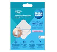 Canpol babies Almohadillas de hidrogel calmantes de 8 piezas de lanolina para el pecho, efecto refrescante suave, promueve la regeneración de la piel de los senos irritados, dermatológicamente
