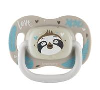 Canpol babies Chupete de silicona 6-18m simétrico EXOTIC-LENI gris