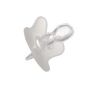 Canpol babies smoczek 100% silikonowy 6-12m symetryczny 1 szt. white