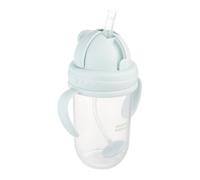 Canpol babies Taza para niños con pajita a prueba de fugas y peso 6 m + 270 ml, beber desde cualquier ángulo (verde)