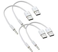 CanQuanSWZX - Cable de carga y transferencia de datos para reproductor MP3 Shuffle, jack audio de 3,5 mm a USB, cables compatibles con reproductores MP3 Shuffle de 3 a 7 generaciones