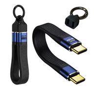 CanQuanSWZX Cable USB C corto de 240 W, 13 cm, transferencia de datos de 40 Gbps, transmisión de vídeo 8 K, adaptador de carga rápida para portátiles, tabletas y smartphones