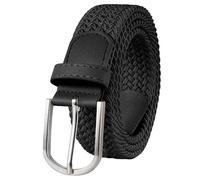 CanQuanSWZX Cinturón elástico para hombre y mujer, cinturón trenzado versátil de 107 x 3,3 cm, cinturón elástico sin agujeros para el día a día, pantalones de trabajo, ropa informal y pantalones de