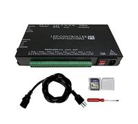 CANRIA Controlador LED de consola K8 ARTNET+DMX, adecuado para luz LED SPI y DMX512, sin conexión en línea, programable direccionable, tarjeta SD de 1G con 96 modos de programa y software sin