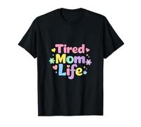 Cansado Moms Club Divertido Diciendo Día de la Madre Mamá Camiseta