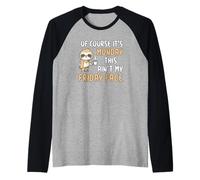 Cansado Perezoso Lunes It’s Monday This AIN’t My Friday Face Camiseta Manga Raglan