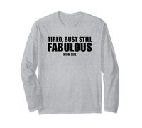 Cansado Pero aún Fabuloso Humor de Agradecimiento de la Vida de mamá Manga Larga