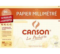Canson 200002785 Pochette - Papel milimetrado (A4), Color marrón