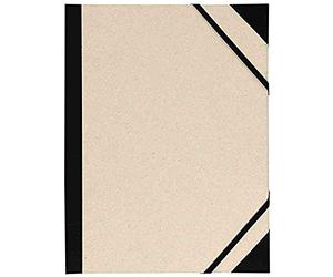 Canson 200003134 - Carpeta de dibujo creativo, 2 lados con esquinas reforzadas y bandas de goma, color gris claro, color gris claro 520 x 720 mm