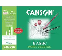 Canson 407621 - Papel para Acuarela, 12 Hojas, Transparente, A4